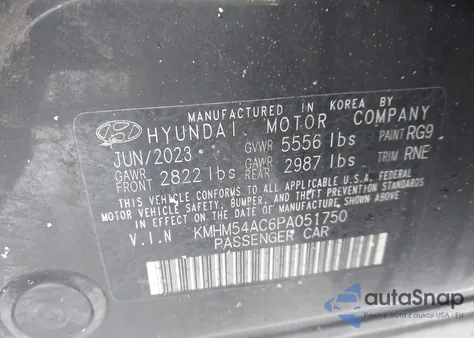 2023 Hyundai Ioniq 6 Limited from USA, damaged, VIN KMHM54AC6PA051750